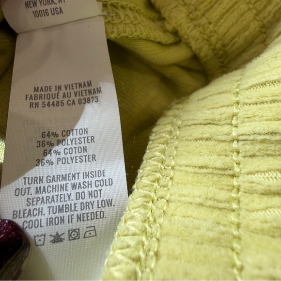 Aerie Ribbed Tracksuit Set – Chartreuse – Top S, Bottom XS Short - Picture 6 of 9